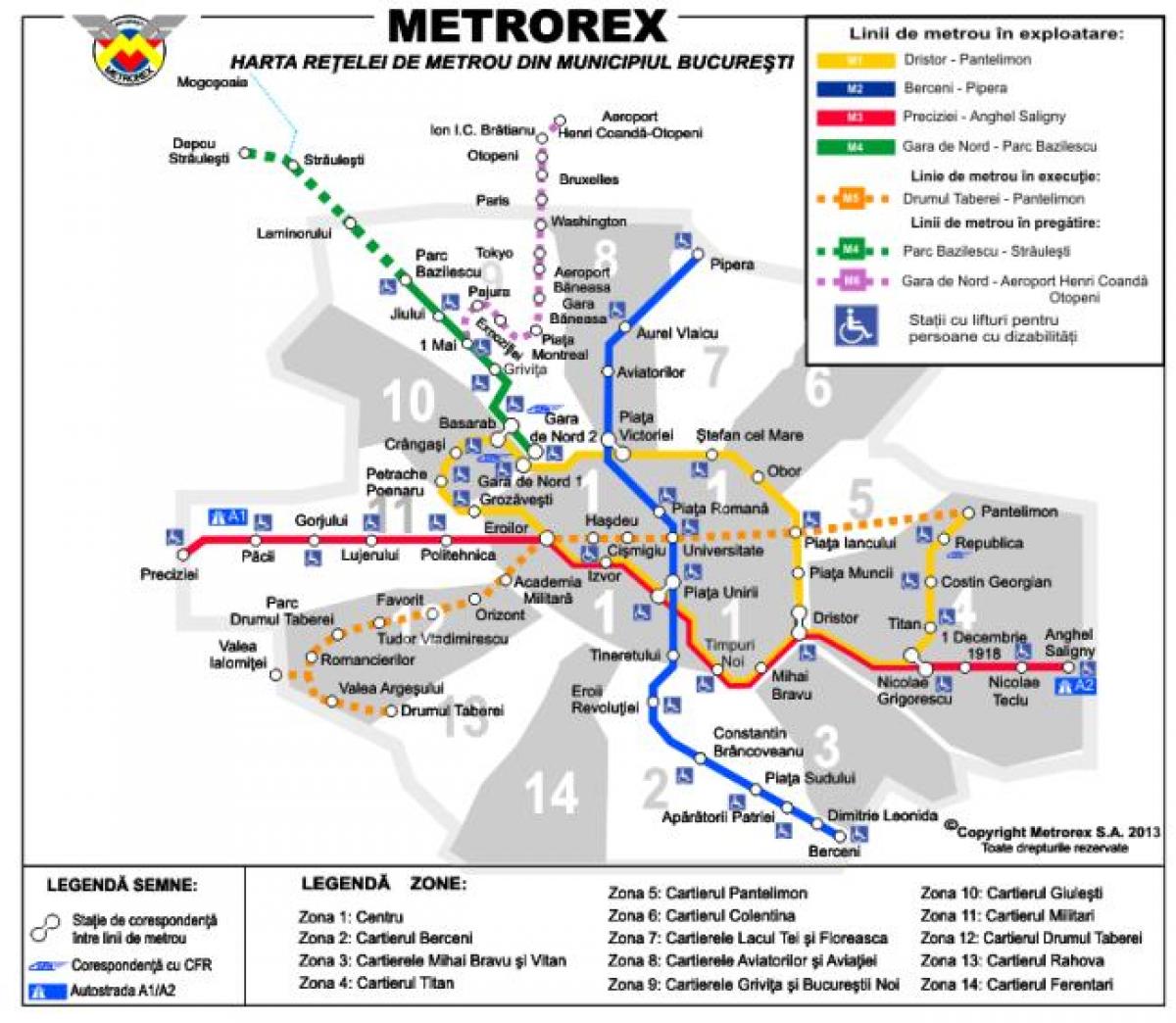 bukarest tunnelbana karta