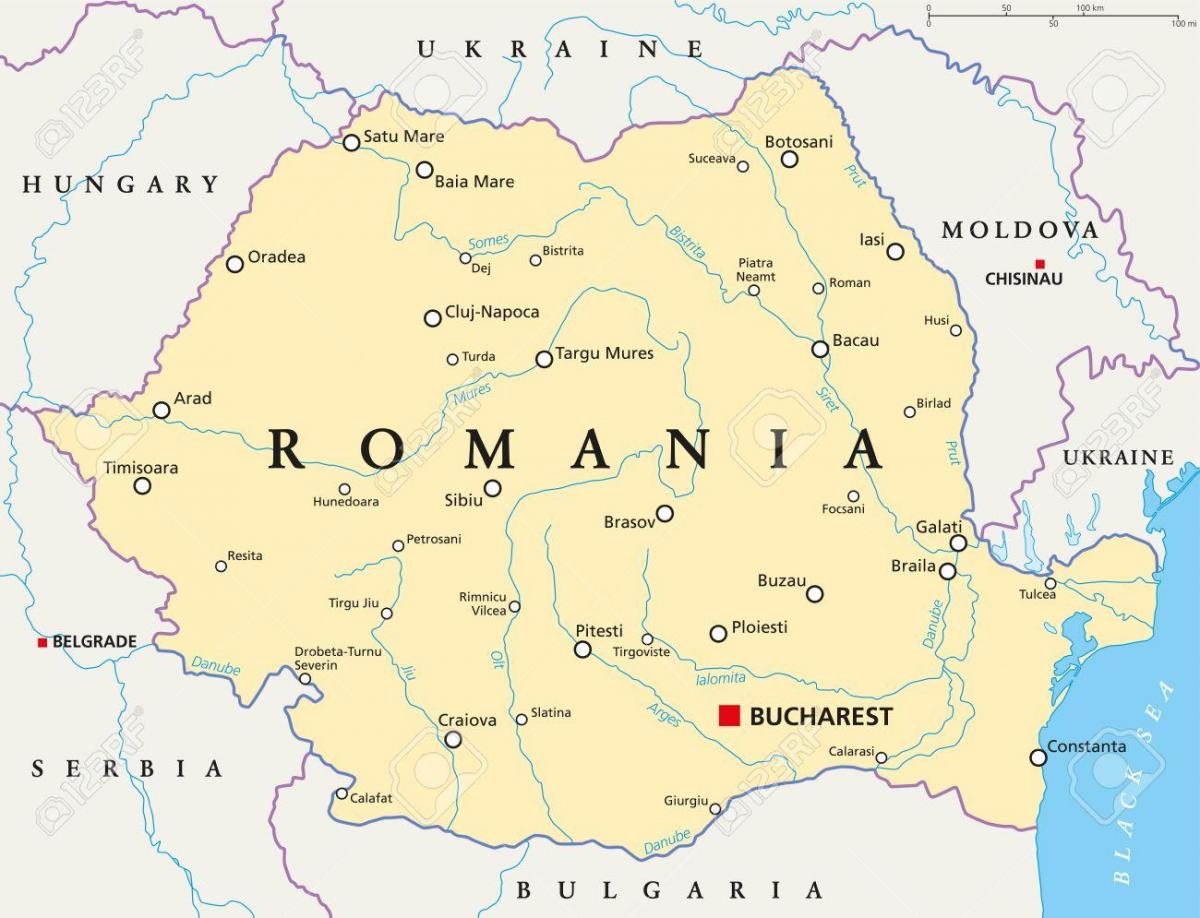karta över bukarest rumänien