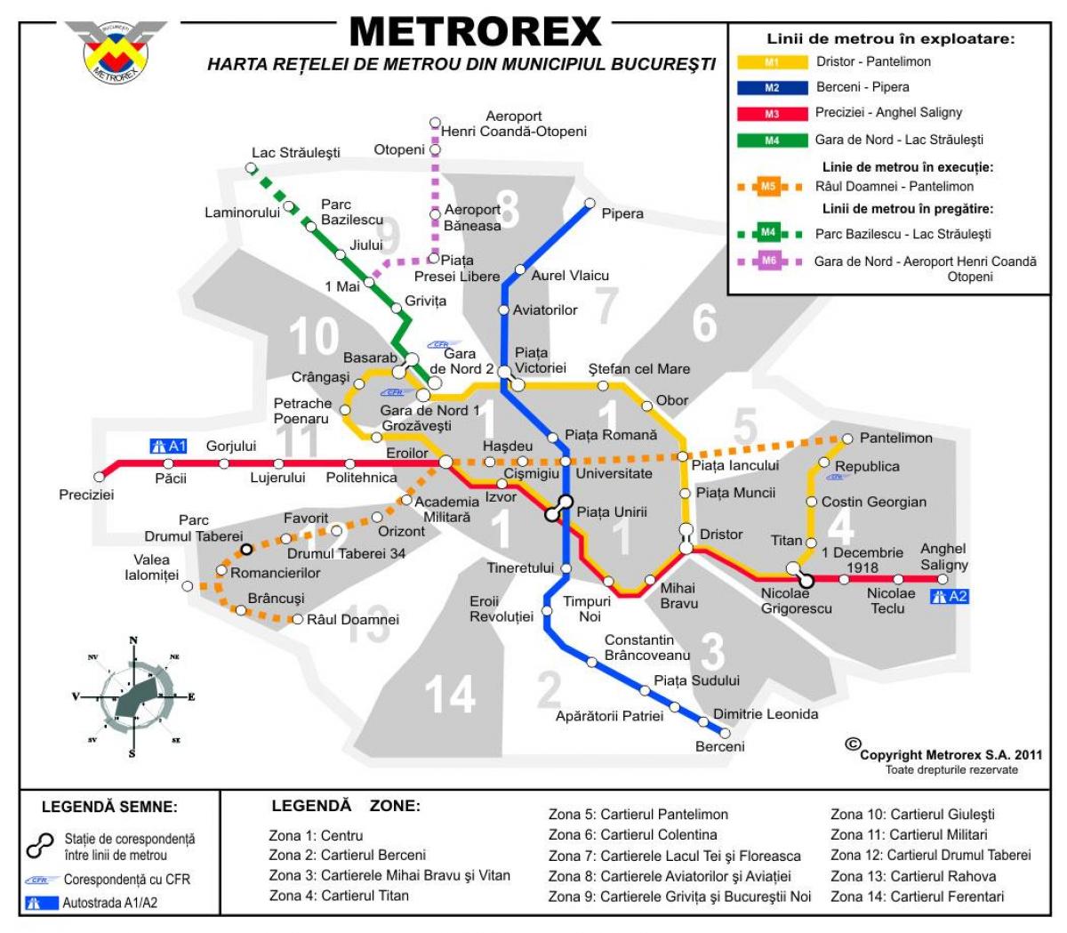 Karta över metrorex 